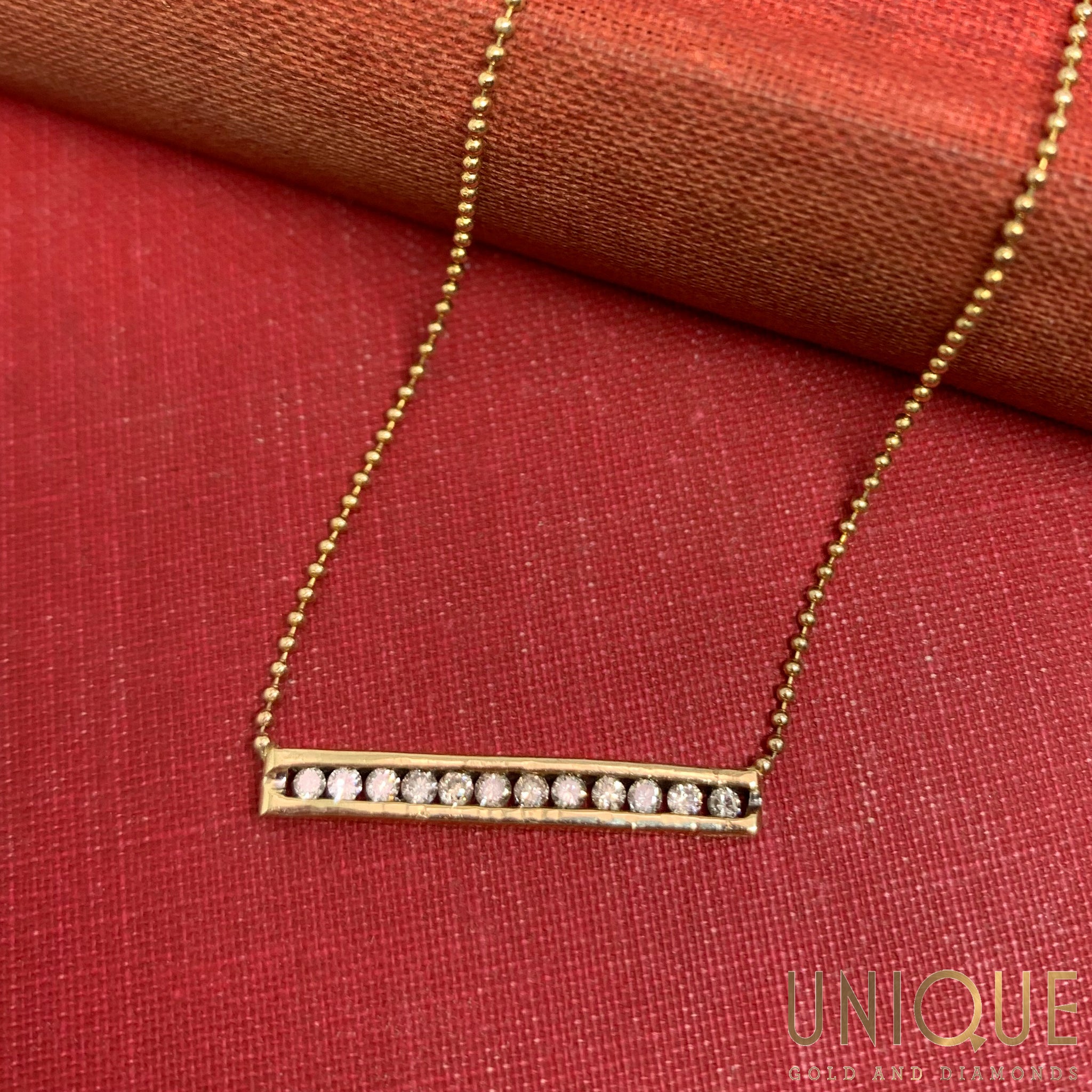 Gold Bead Chain 14K Yellow Gold / 16