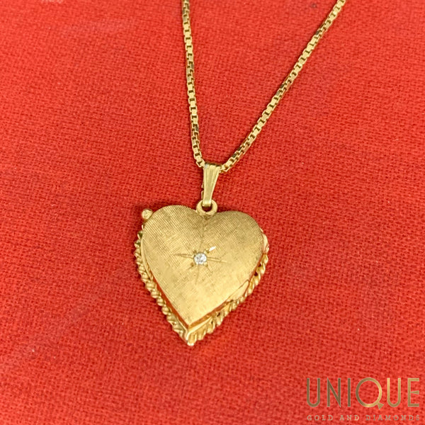 Irma Charm - Large Golden Heart - Recycled brass - Sézane