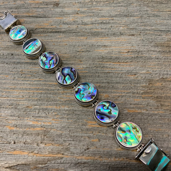 Sterling silver mother of pearl bracelet hotsell
