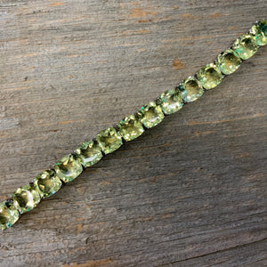 Vintage Peridot Sterling Silver Bracelet