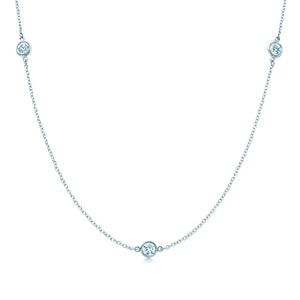 Tiffany & Co. Elsa Peretti Diamonds by the Yard Necklace in Platinum