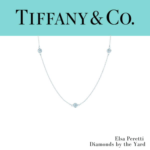 Tiffany & Co. Elsa Peretti Diamonds by the Yard Necklace in Platinum