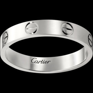 Cartier Love Wedding Band Size 5.25 White Gold