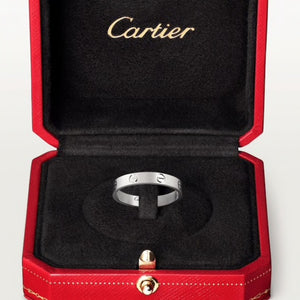 Cartier Love Wedding Band Size 5.25 White Gold