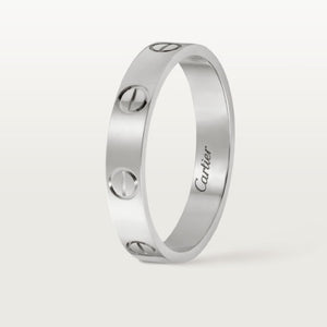 Cartier Love Wedding Band Size 5.25 White Gold