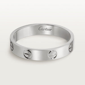 Cartier Love Wedding Band Size 5.25 White Gold