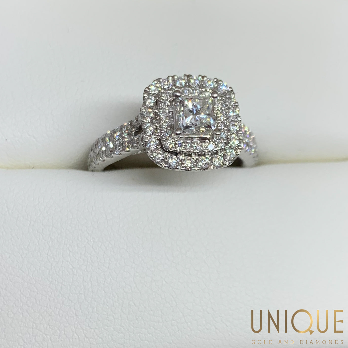 Vera Wang Love Lady's Princess Cut Diamond Engagement Ring