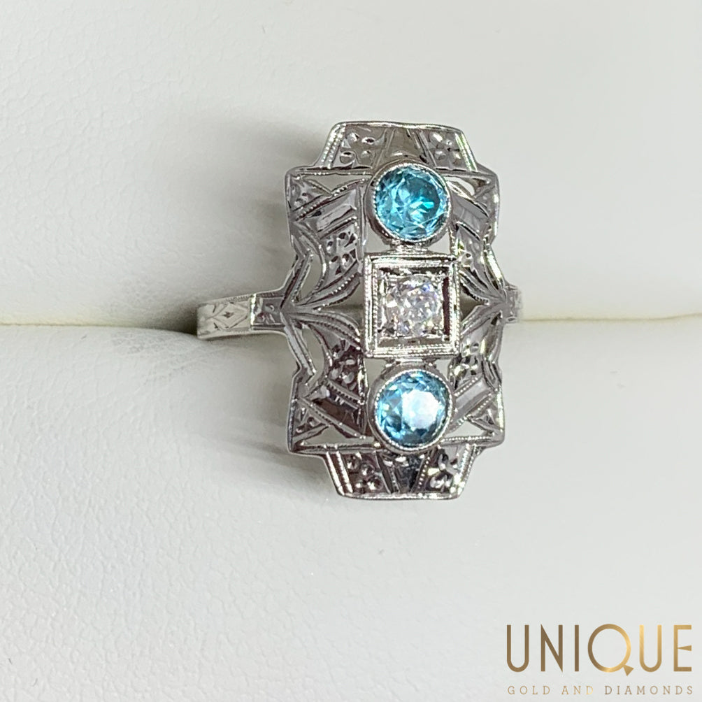 Vintage sales zircon ring