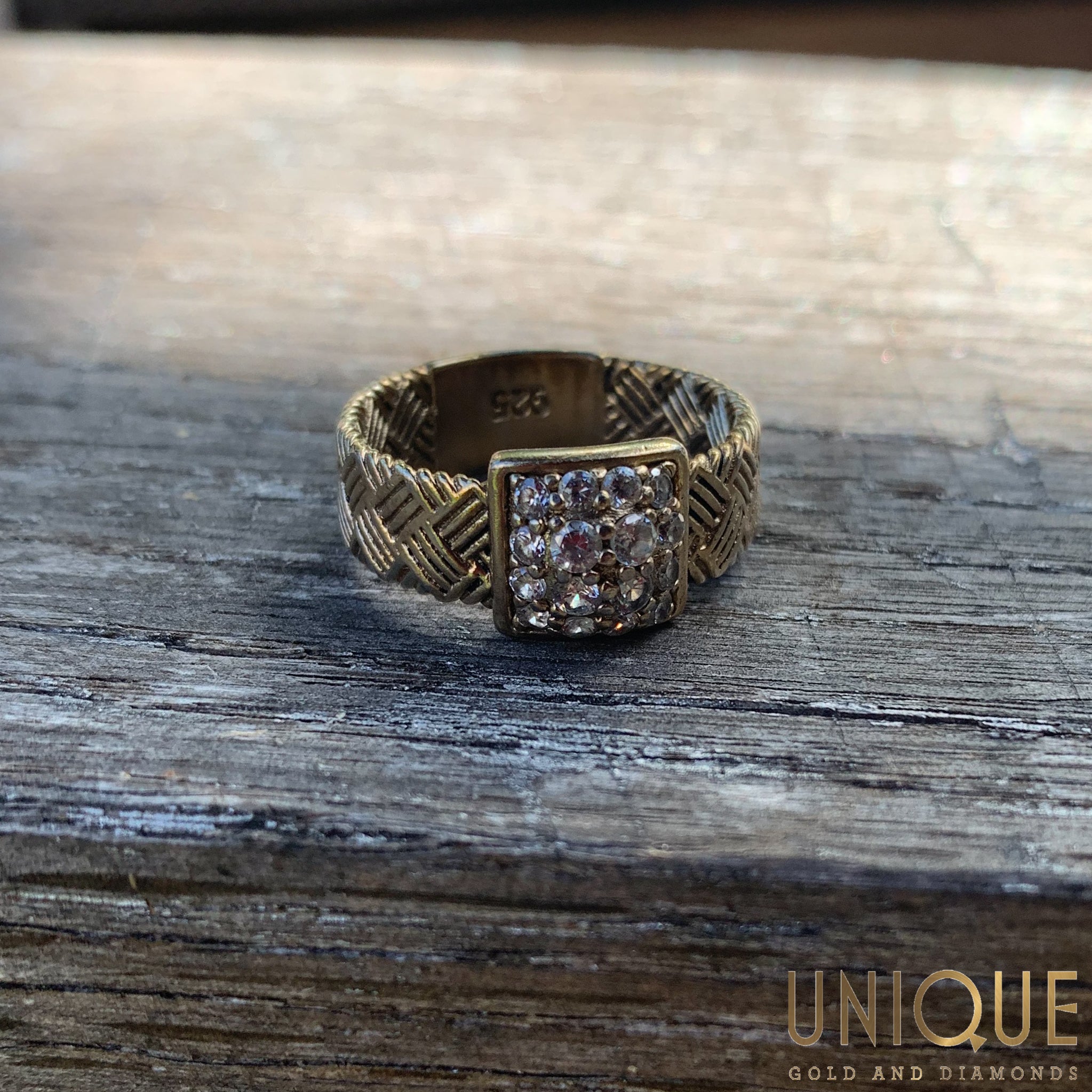 Gold silver hot sale bronze ring