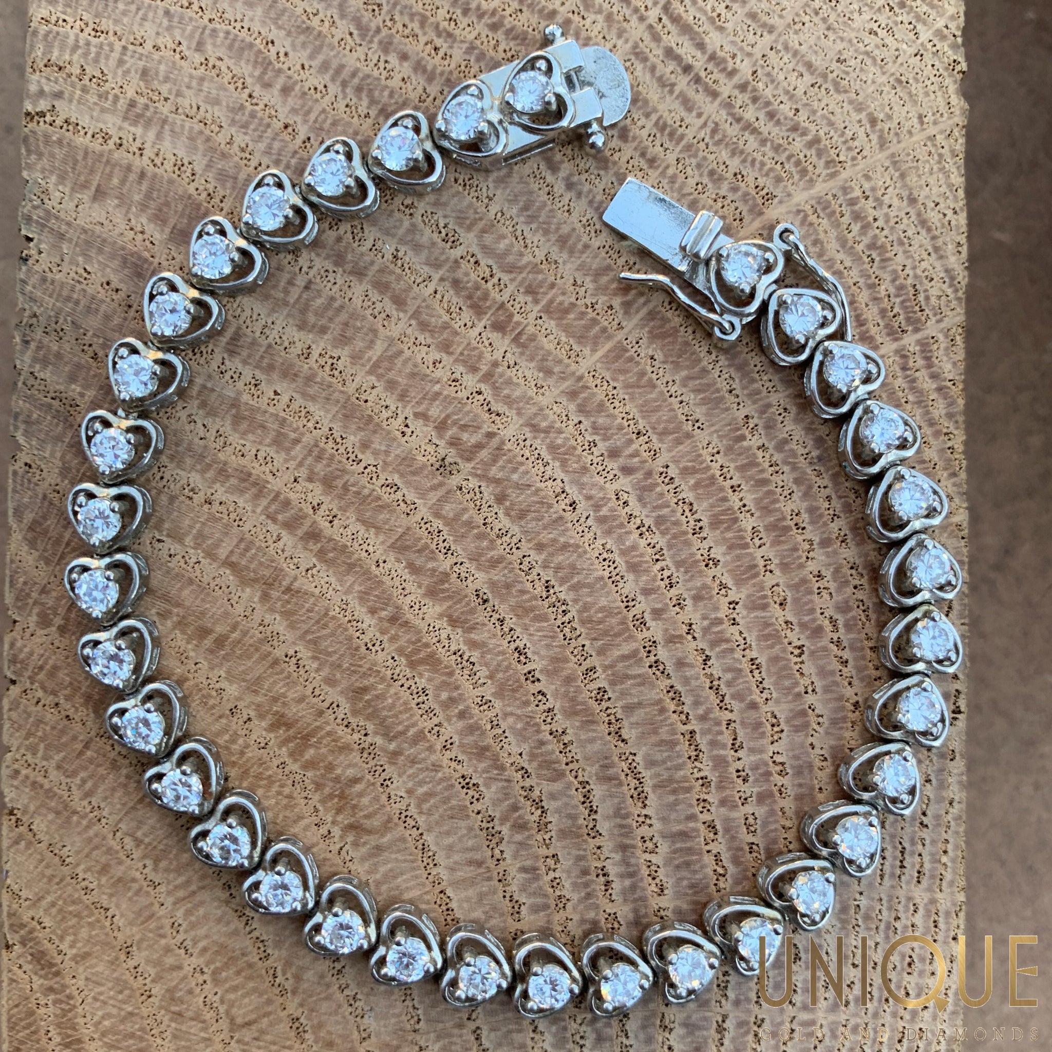 Sterling silver deals cz bracelet